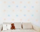 Damask Wall Pattern Art Stickers